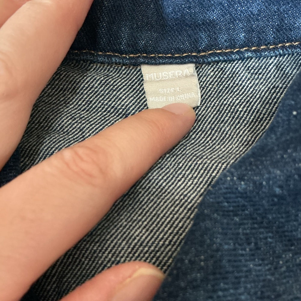 Dark Blue Jean Jacket - Picture 7 of 7